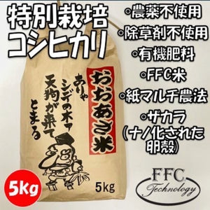 【先着60名限定】広島県北大朝産特別栽培米コシヒカリ 玄米5kg FFC認定マーク取得米