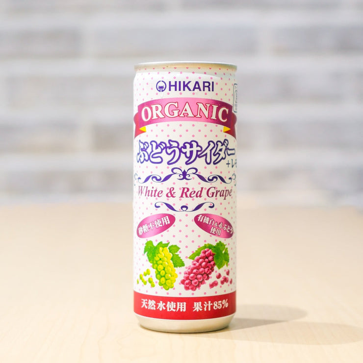 光 オーガニックぶどうサイダー＋レモン250ml