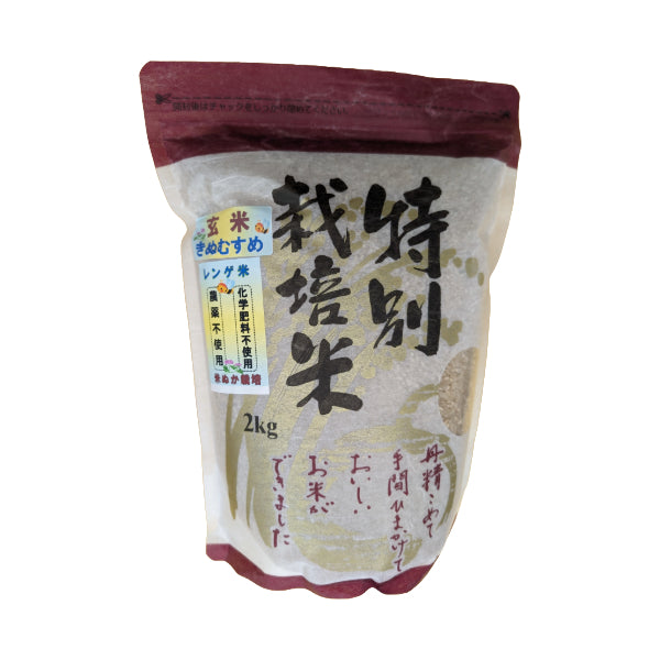 岡山県産 きぬむすめ 玄米 2kg