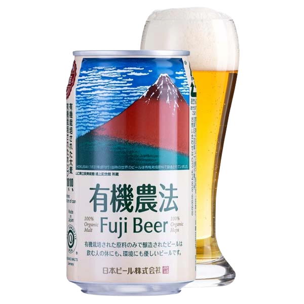 有機農法ビール 富士ビール 缶 1箱（350ml×24）