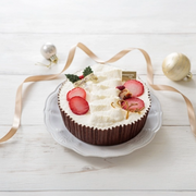 苺のホワイトクリスマスチーズケーキ【MS】